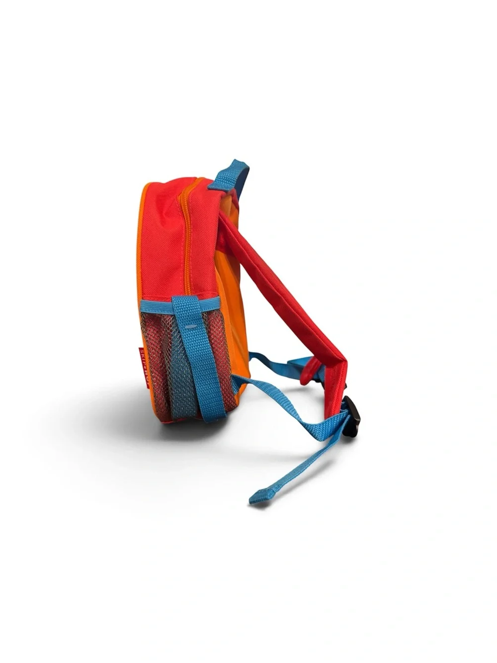 Skip Hop Red Elmo-Style Kids Backpack with Multi-Colored Crayon Print - Toddler